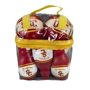 USC Trojans Bowling Pins & Ball set Soft by Rawlings Novelty Tailgating